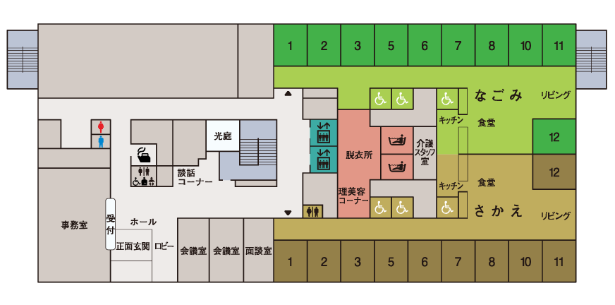 フロアマップ（1F）